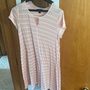 Pink and white striped dress!